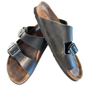 Birkenstock Arizona Sandals – Black Leather, Size 36 (US Women’s 5 – 5.5)